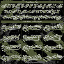 Load image into Gallery viewer, Custom Stitched Black Olive Steel Gray-White 3D Pattern Design Splash Sports Pullover Sweatshirt Hoodie