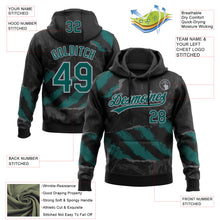 Загрузить изображение в средство просмотра галереи, Custom Stitched Black Midnight Green Steel Gray-Gray 3D Pattern Design Splash Sports Pullover Sweatshirt Hoodie