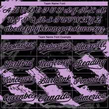 Загрузить изображение в средство просмотра галереи, Custom Stitched Black Light Purple-Steel Gray 3D Pattern Design Splash Sports Pullover Sweatshirt Hoodie
