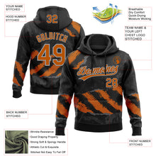 Laden Sie das Bild in den Galerie-Viewer, Custom Stitched Black Texas Orange Steel Gray-Gray 3D Pattern Design Splash Sports Pullover Sweatshirt Hoodie