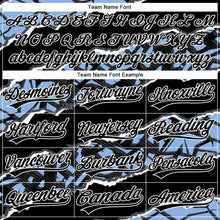 Загрузить изображение в средство просмотра галереи, Custom Stitched Black Light Blue-White 3D Pattern Design Torn Paper Style Sports Pullover Sweatshirt Hoodie