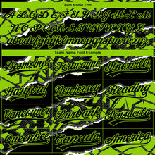 Загрузить изображение в средство просмотра галереи, Custom Stitched Black Neon Green-White 3D Pattern Design Torn Paper Style Sports Pullover Sweatshirt Hoodie