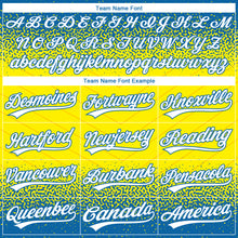 Загрузить изображение в средство просмотра галереи, Custom Stitched Blue White-Light Yellow 3D Pattern Design Line Sportswear Pullover Sweatshirt Hoodie