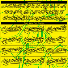 Загрузить изображение в средство просмотра галереи, Custom Stitched Light Yellow Green-Black 3D Pattern Design Line Sportswear Pullover Sweatshirt Hoodie