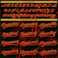 Загрузить изображение в средство просмотра галереи, Custom Stitched Black Red-Old Gold 3D Pattern Design Line Sportswear Pullover Sweatshirt Hoodie