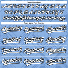 Загрузить изображение в средство просмотра галереи, Custom Stitched Light Blue White-Black 3D Pattern Design Line Sportswear Pullover Sweatshirt Hoodie