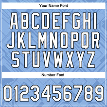 Загрузить изображение в средство просмотра галереи, Custom Stitched Light Blue White-Black 3D Pattern Design Line Sportswear Pullover Sweatshirt Hoodie