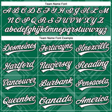 Laden Sie das Bild in den Galerie-Viewer, Custom Stitched Kelly Green White-Black 3D Pattern Design Line Sportswear Pullover Sweatshirt Hoodie