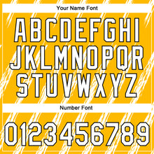 Загрузить изображение в средство просмотра галереи, Custom Stitched Gold White-Black 3D Pattern Design Line Sportswear Pullover Sweatshirt Hoodie