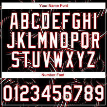 Загрузить изображение в средство просмотра галереи, Custom Stitched Black White-Red 3D Pattern Design Line Sportswear Pullover Sweatshirt Hoodie