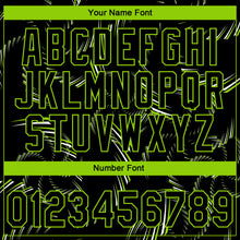 Загрузить изображение в средство просмотра галереи, Custom Stitched Black Neon Green-White 3D Pattern Design Line Sportswear Pullover Sweatshirt Hoodie