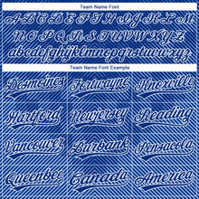 Загрузить изображение в средство просмотра галереи, Custom Stitched Royal White 3D Pattern Design Line Sportswear Pullover Sweatshirt Hoodie