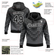 Загрузить изображение в средство просмотра галереи, Custom Stitched Black White 3D Pattern Design Line Sportswear Pullover Sweatshirt Hoodie
