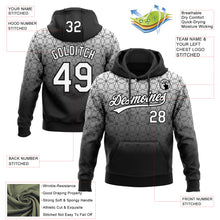 Загрузить изображение в средство просмотра галереи, Custom Stitched Black White 3D Pattern Design Gradient Line Sportswear Pullover Sweatshirt Hoodie