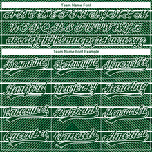 Загрузить изображение в средство просмотра галереи, Custom Stitched Green White 3D Pattern Design Line Sportswear Pullover Sweatshirt Hoodie