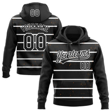 Загрузить изображение в средство просмотра галереи, Custom Stitched Black White 3D Pattern Design Line Sportswear Pullover Sweatshirt Hoodie