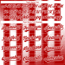 Загрузить изображение в средство просмотра галереи, Custom Stitched Red White 3D Pattern Design Line Sportswear Pullover Sweatshirt Hoodie