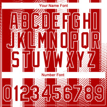 Загрузить изображение в средство просмотра галереи, Custom Stitched Red White 3D Pattern Design Line Sportswear Pullover Sweatshirt Hoodie