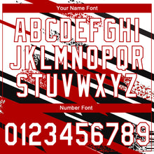 Загрузить изображение в средство просмотра галереи, Custom Stitched Red White-Black 3D Pattern Design Line Sportswear Pullover Sweatshirt Hoodie