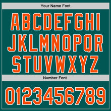 Загрузить изображение в средство просмотра галереи, Custom Midnight Green Orange-White 3D Urban City Edition Sports Authentic Baseball Jersey
