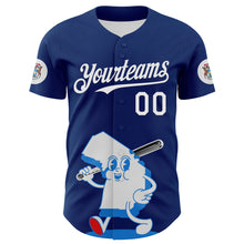 Загрузить изображение в средство просмотра галереи, Custom Blue White-Red 3D Urban City Edition Sports Authentic Baseball Jersey