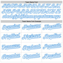 Загрузить изображение в средство просмотра галереи, Custom White Electric Blue-Red 3D Urban City Edition Sports Authentic Baseball Jersey