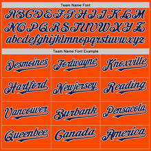 Загрузить изображение в средство просмотра галереи, Custom Orange Navy Silver-White 3D Urban City Edition Sports Authentic Baseball Jersey