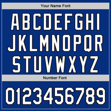 Загрузить изображение в средство просмотра галереи, Custom Royal White-Black 3D Urban City Edition Sports Authentic Baseball Jersey