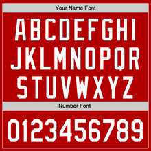 Загрузить изображение в средство просмотра галереи, Custom Red White Gray-Black 3D Urban City Edition Sports Authentic Baseball Jersey