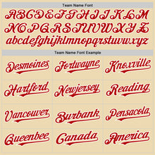 Загрузить изображение в средство просмотра галереи, Custom Cream Red Black-White 3D Urban City Edition Sports Authentic Baseball Jersey