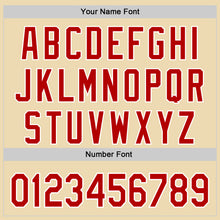 Загрузить изображение в средство просмотра галереи, Custom Cream Red Black-White 3D Urban City Edition Sports Authentic Baseball Jersey