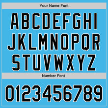 Загрузить изображение в средство просмотра галереи, Custom Sky Blue Black-White 3D Urban City Edition Sports Authentic Baseball Jersey