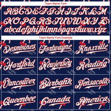 Загрузить изображение в средство просмотра галереи, Custom Navy Red-White Christmas 3D Authentic Baseball Jersey