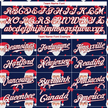 Загрузить изображение в средство просмотра галереи, Custom Navy Red-White Christmas 3D Authentic Baseball Jersey