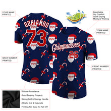Charger l'image dans la galerie, Custom Navy Red-White Christmas 3D Performance T-Shirt