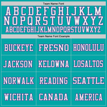 Load image into Gallery viewer, Custom Aqua Purple-White Mesh Authentic Throwback Football Jersey