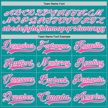 Загрузить изображение в средство просмотра галереи, Custom Aqua Pink-White Hockey Jersey