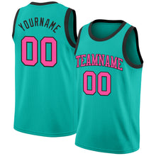Charger l'image dans la galerie, Custom Aqua Pink-Black Authentic Basketball Jersey