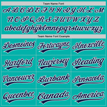 Загрузить изображение в средство просмотра галереи, Custom Stitched Aqua Navy-White Baseball Pullover Sweatshirt Hoodie