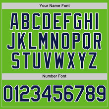 Load image into Gallery viewer, Custom Aurora Green Navy-White Authentic Baseball Jersey