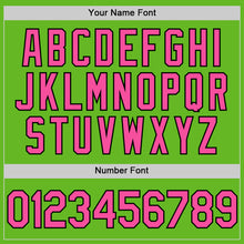 Load image into Gallery viewer, Custom Aurora Green Pink-Black Authentic Baseball Jersey