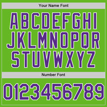 Load image into Gallery viewer, Custom Aurora Green Purple-White Authentic Baseball Jersey