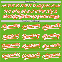 Load image into Gallery viewer, Custom Aurora Green White-Orange Authentic Baseball Jersey