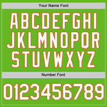 Load image into Gallery viewer, Custom Aurora Green White-Orange Authentic Baseball Jersey