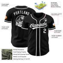 Load image into Gallery viewer, Custom Black-White Authentic Baseball Jersey