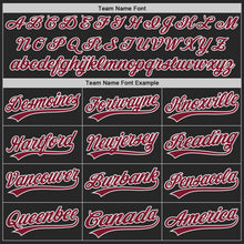 Laden Sie das Bild in den Galerie-Viewer, Custom Black Crimson-White Authentic Baseball Jersey