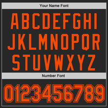 Load image into Gallery viewer, Custom Black-Orange Authentic Baseball Jersey