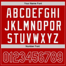 Load image into Gallery viewer, Custom Red-White Authentic Baseball Jersey