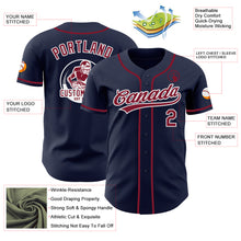 Charger l'image dans la galerie, Custom Navy Crimson-White Authentic Baseball Jersey