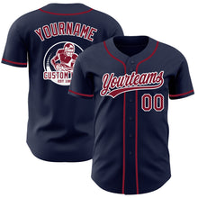 Charger l'image dans la galerie, Custom Navy Crimson-White Authentic Baseball Jersey